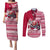 Georgia Christmas Couples Matching Puletasi Dress and Long Sleeve Button Shirt Santa Claus Riding Motorcycle With Gray Squirrel - Wonder Print Shop