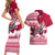 Georgia Christmas Couples Matching Short Sleeve Bodycon Dress and Hawaiian Shirt Santa Claus Riding Motorcycle With Gray Squirrel - Wonder Print Shop