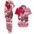Georgia Christmas Couples Matching Tank Maxi Dress and Hawaiian Shirt Santa Claus Riding Motorcycle With Gray Squirrel - Wonder Print Shop