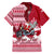 Georgia Christmas Family Matching Short Sleeve Bodycon Dress and Hawaiian Shirt Santa Claus Riding Motorcycle With Gray Squirrel - Wonder Print Shop