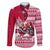 Georgia Christmas Family Matching Tank Maxi Dress and Hawaiian Shirt Santa Claus Riding Motorcycle With Gray Squirrel - Wonder Print Shop