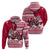 Georgia Christmas Hoodie Santa Claus Riding Motorcycle With Gray Squirrel - Wonder Print Shop