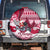 Georgia Christmas Spare Tire Cover Santa Claus Riding Motorcycle With Gray Squirrel - Wonder Print Shop