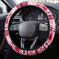 Georgia Christmas Steering Wheel Cover Santa Claus Riding Motorcycle With Gray Squirrel - Wonder Print Shop