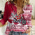 Georgia Christmas Women Casual Shirt Santa Claus Riding Motorcycle With Gray Squirrel - Wonder Print Shop