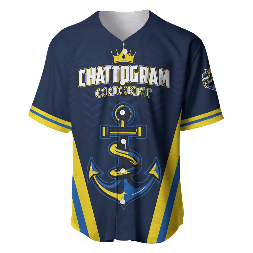 Custom Chattogram Cricket Royals Baseball Jersey Passion Power Purpose - Wonder Print Shop