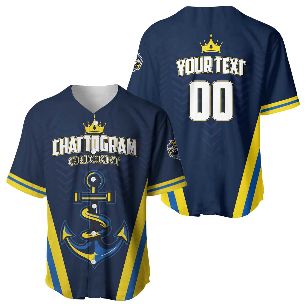 Custom Chattogram Cricket Royals Baseball Jersey Passion Power Purpose - Wonder Print Shop