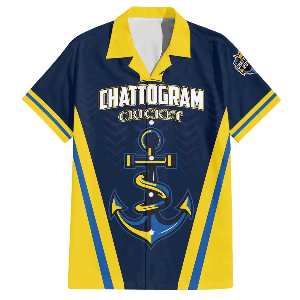 Custom Chattogram Cricket Royals Hawaiian Shirt Passion Power Purpose - Wonder Print Shop