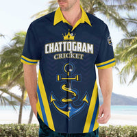 Custom Chattogram Cricket Royals Hawaiian Shirt Passion Power Purpose - Wonder Print Shop