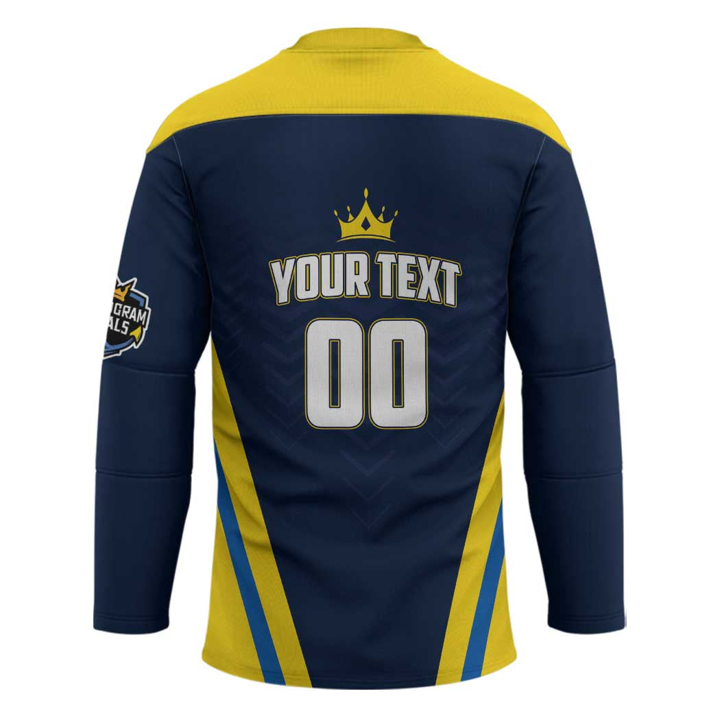 Custom Chattogram Cricket Royals Hockey Jersey Passion Power Purpose - Wonder Print Shop