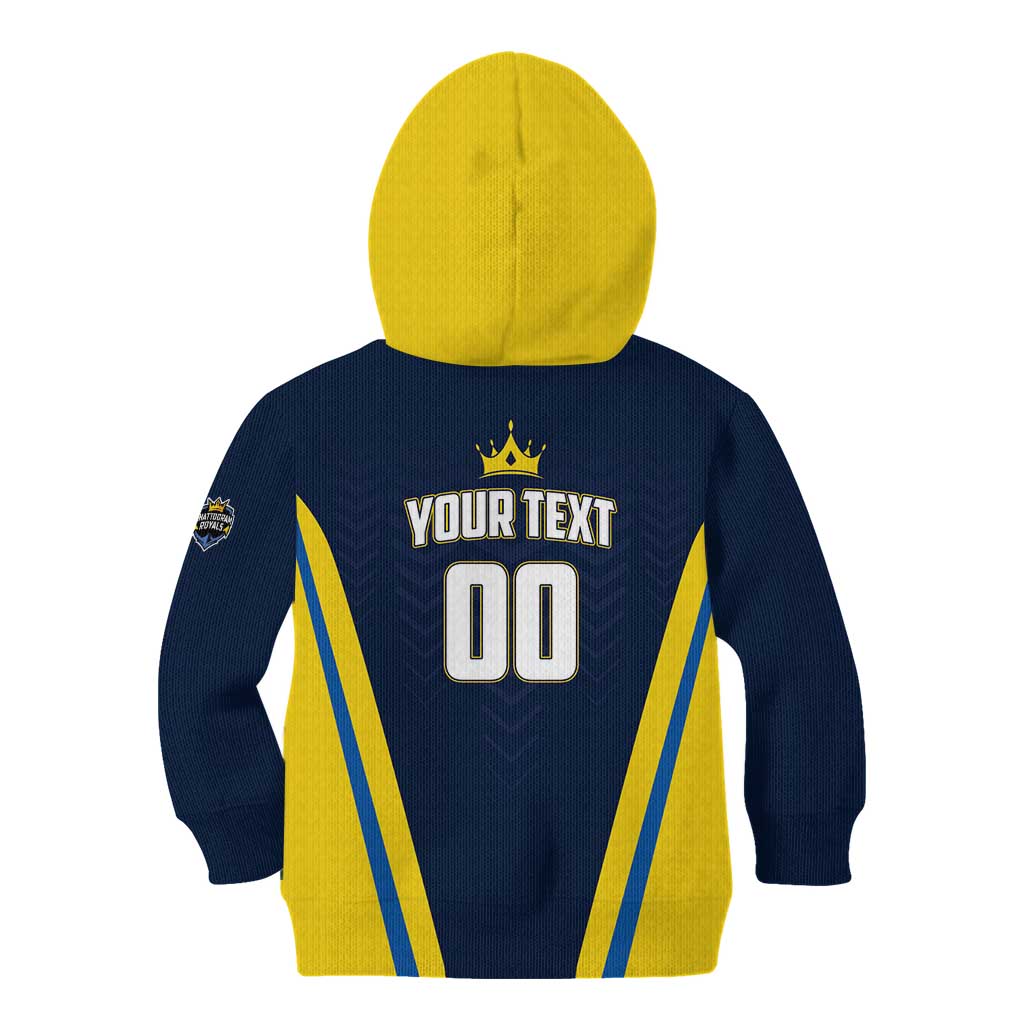 Custom Chattogram Cricket Royals Kid Hoodie Passion Power Purpose - Wonder Print Shop