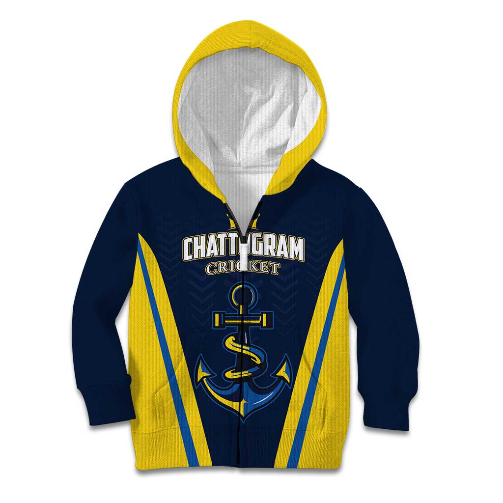 Custom Chattogram Cricket Royals Kid Hoodie Passion Power Purpose - Wonder Print Shop