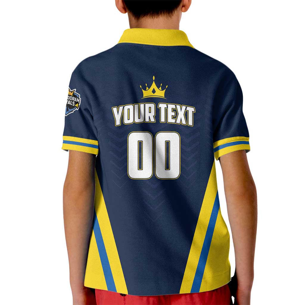 Custom Chattogram Cricket Royals Kid Polo Shirt Passion Power Purpose - Wonder Print Shop