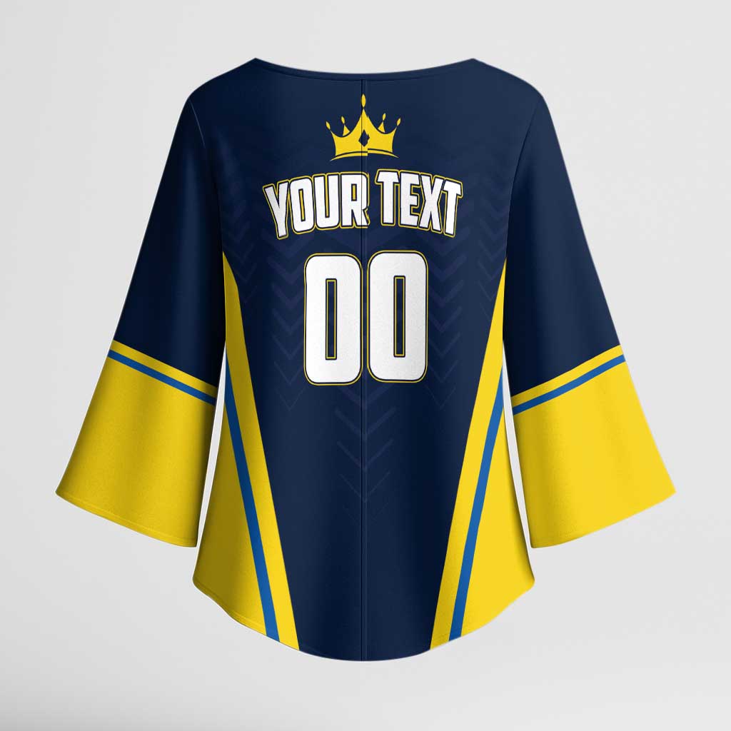 Custom Chattogram Cricket Royals Kimono Sleeve Blouse Passion Power Purpose - Wonder Print Shop