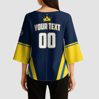 Custom Chattogram Cricket Royals Kimono Sleeve Blouse Passion Power Purpose - Wonder Print Shop