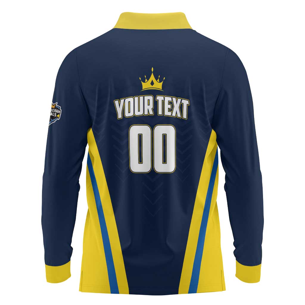 Custom Chattogram Cricket Royals Long Sleeve Polo Shirt Passion Power Purpose - Wonder Print Shop