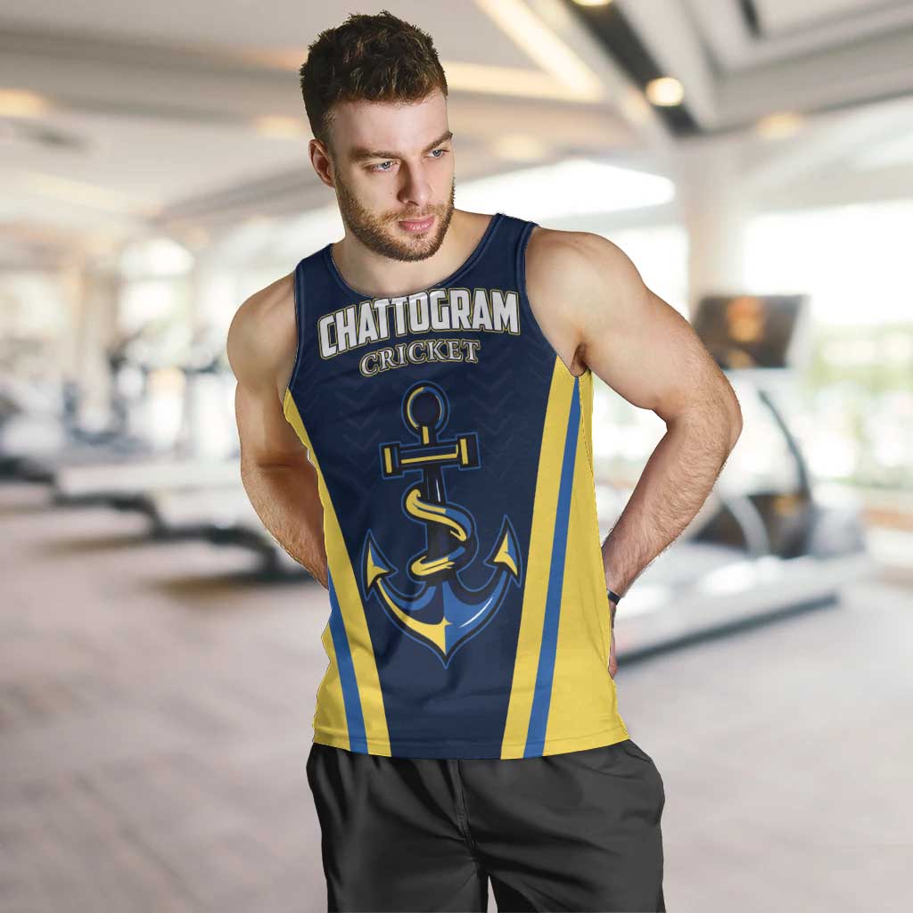 Custom Chattogram Cricket Royals Men Tank Top Passion Power Purpose - Wonder Print Shop
