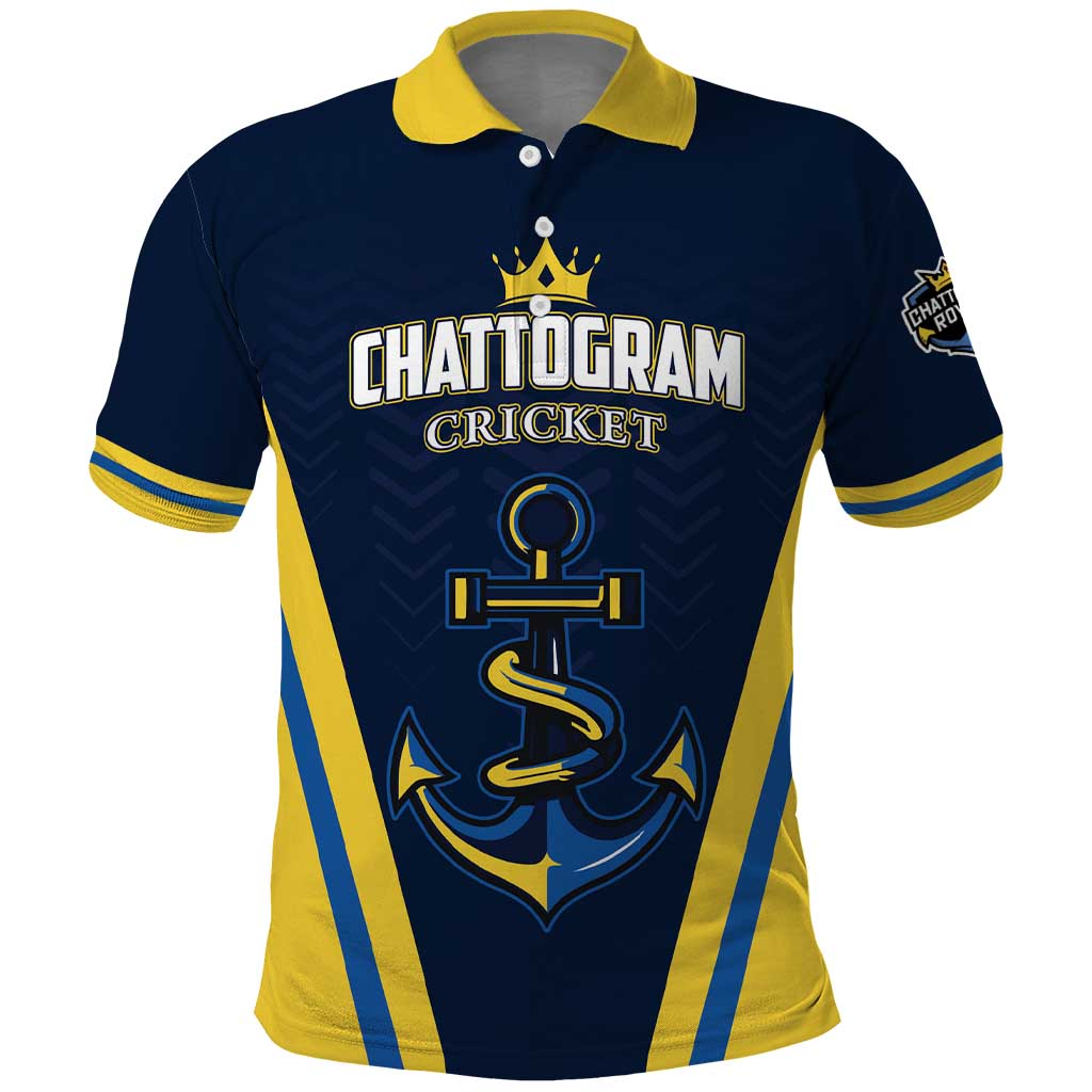 Custom Chattogram Cricket Royals Polo Shirt Passion Power Purpose - Wonder Print Shop