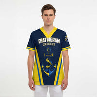 Custom Chattogram Cricket Royals Scrub Top Passion Power Purpose - Wonder Print Shop
