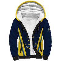 Custom Chattogram Cricket Royals Sherpa Hoodie Passion Power Purpose - Wonder Print Shop