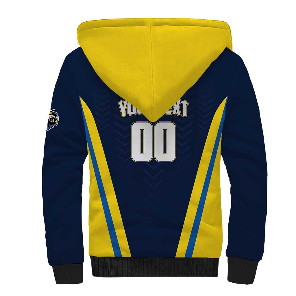 Custom Chattogram Cricket Royals Sherpa Hoodie Passion Power Purpose - Wonder Print Shop