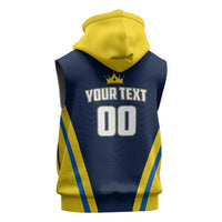 Custom Chattogram Cricket Royals Sleeveless Hoodie Passion Power Purpose - Wonder Print Shop