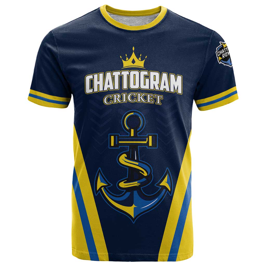 Custom Chattogram Cricket Royals T Shirt Passion Power Purpose - Wonder Print Shop
