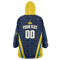 Custom Chattogram Cricket Royals Wearable Blanket Hoodie Passion Power Purpose - Wonder Print Shop