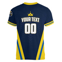 Custom Chattogram Cricket Royals Women V-Neck T-Shirt Passion Power Purpose - Wonder Print Shop