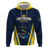 Custom Chattogram Cricket Royals Zip Hoodie Passion Power Purpose - Wonder Print Shop