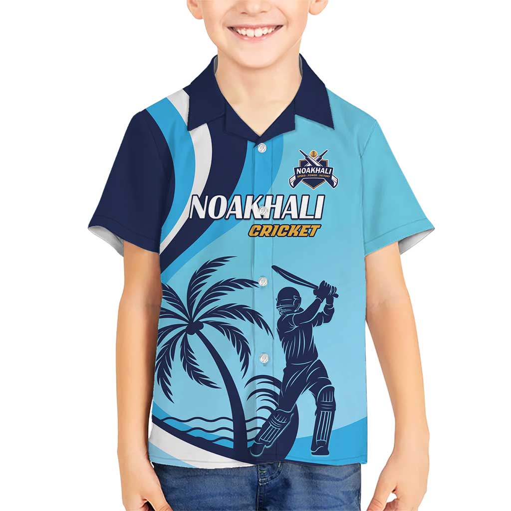 Custom Noakhali Cricket Express Kid Hawaiian Shirt Speed Power Victory - Wonder Print Shop