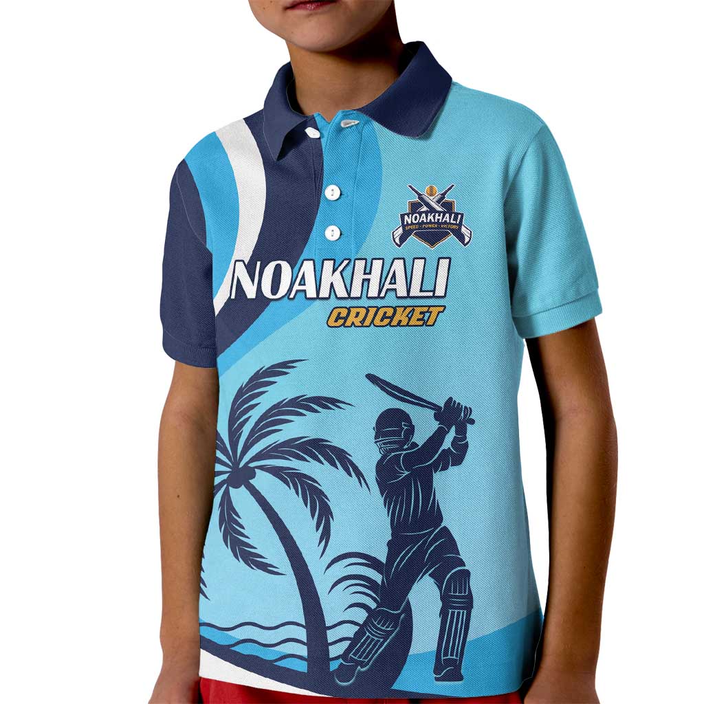 Custom Noakhali Cricket Express Kid Polo Shirt Speed Power Victory - Wonder Print Shop