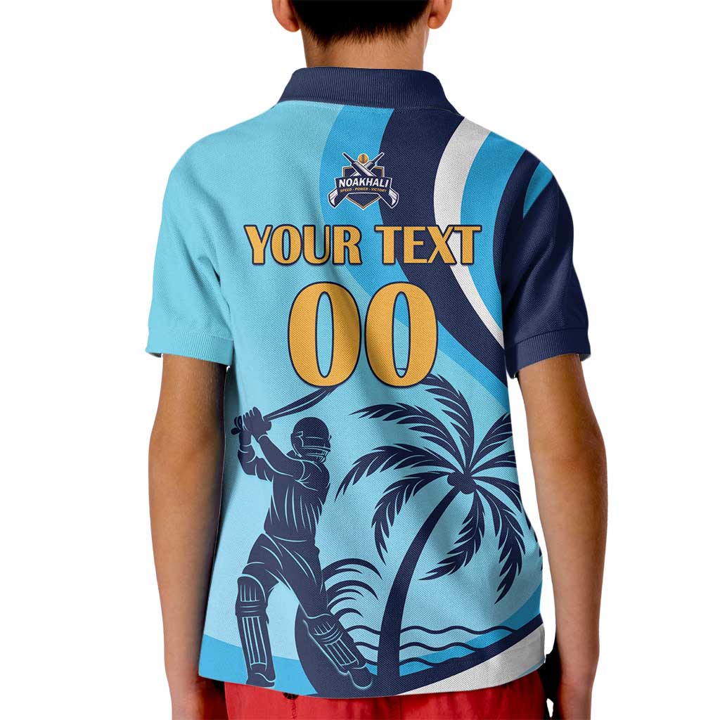 Custom Noakhali Cricket Express Kid Polo Shirt Speed Power Victory - Wonder Print Shop