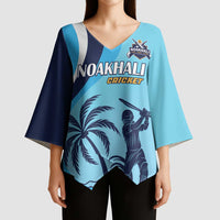 Custom Noakhali Cricket Express Kimono Sleeve Blouse Speed Power Victory - Wonder Print Shop