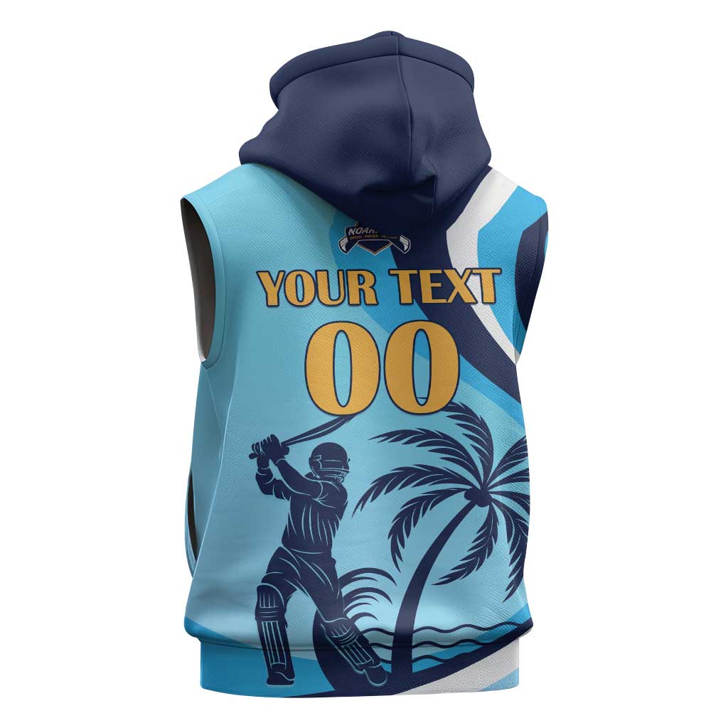 Custom Noakhali Cricket Express Sleeveless Hoodie Speed Power Victory - Wonder Print Shop