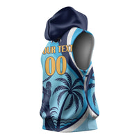 Custom Noakhali Cricket Express Sleeveless Hoodie Speed Power Victory - Wonder Print Shop