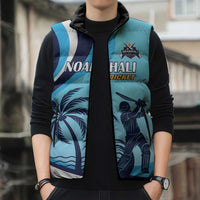 Custom Noakhali Cricket Express Sleeveless Puffer Jacket Speed Power Victory - Wonder Print Shop