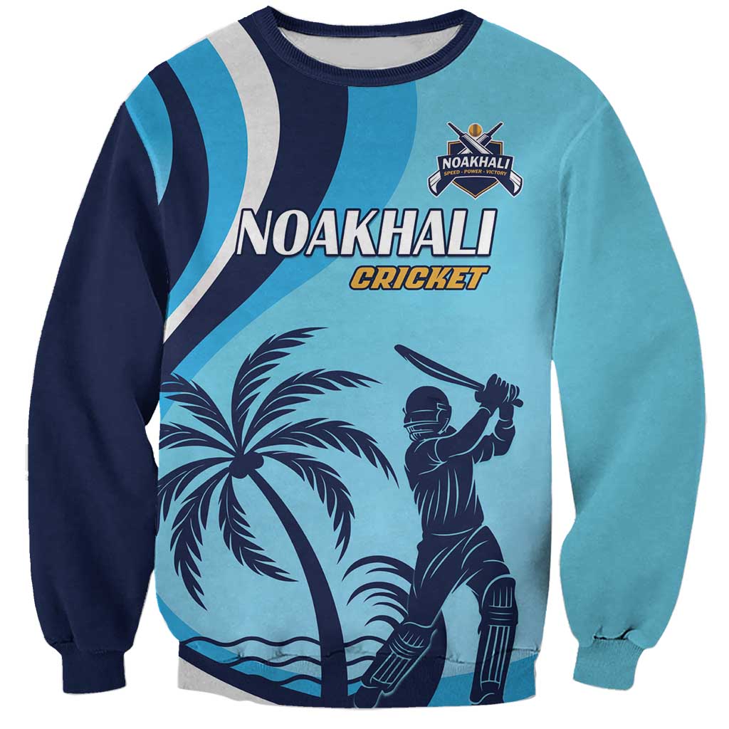 Custom Noakhali Cricket Express Sweatshirt Speed Power Victory - Wonder Print Shop
