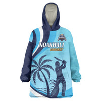 Custom Noakhali Cricket Express Wearable Blanket Hoodie Speed Power Victory - Wonder Print Shop