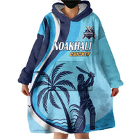 Custom Noakhali Cricket Express Wearable Blanket Hoodie Speed Power Victory - Wonder Print Shop