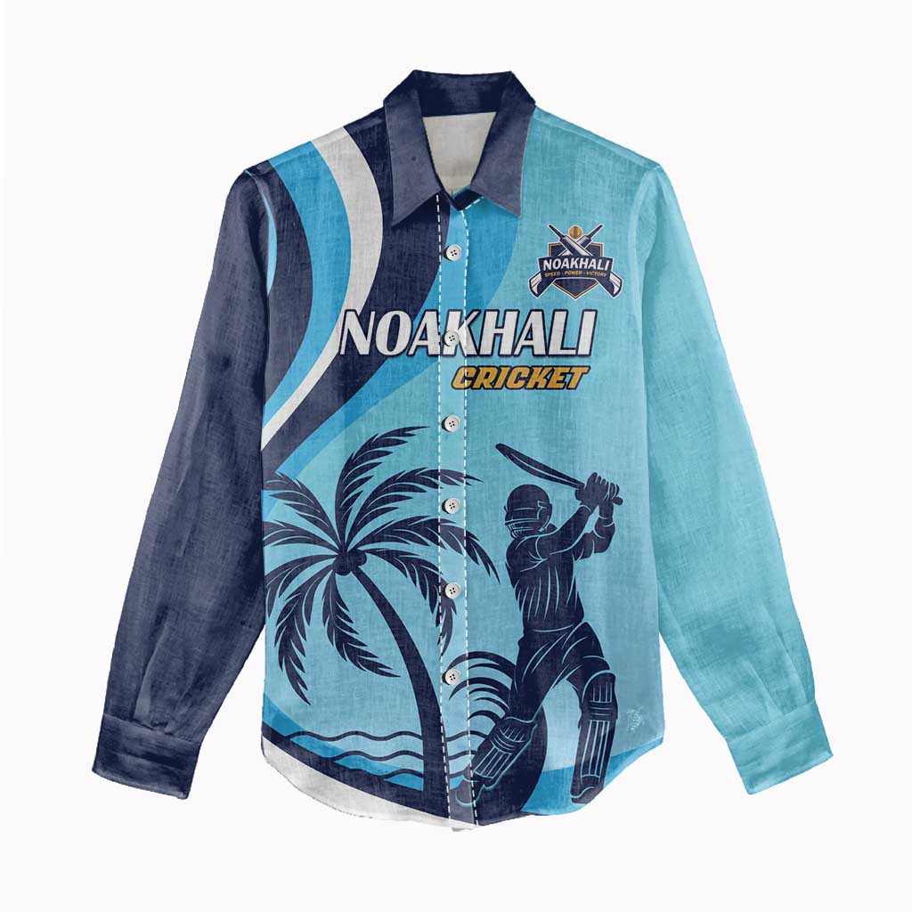 Custom Noakhali Cricket Express Women Casual Shirt Speed Power Victory - Wonder Print Shop