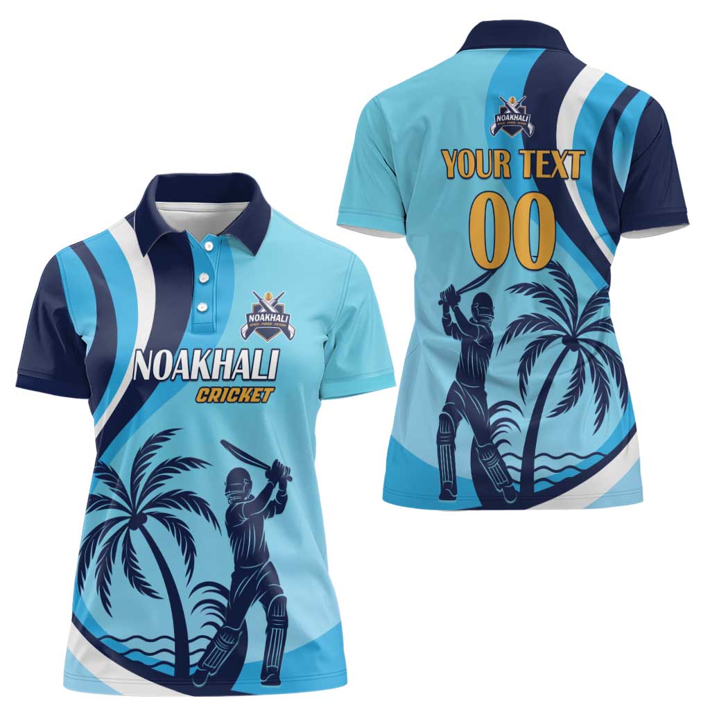 Custom Noakhali Cricket Express Women Polo Shirt Speed Power Victory - Wonder Print Shop