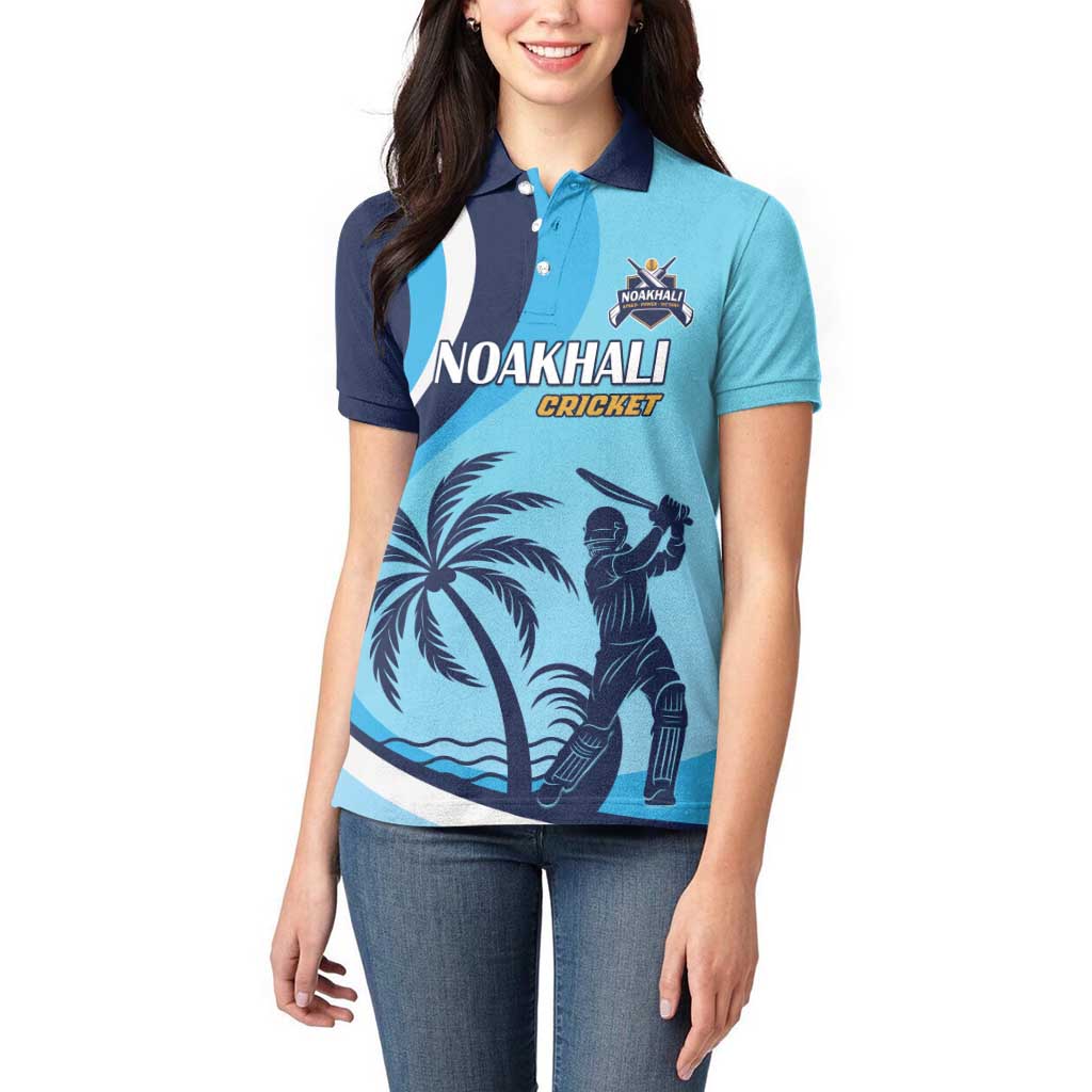 Custom Noakhali Cricket Express Women Polo Shirt Speed Power Victory - Wonder Print Shop