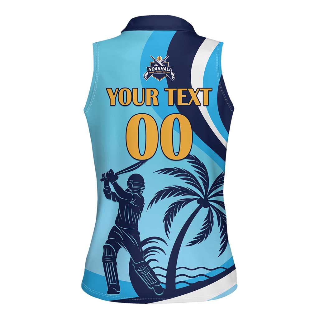 Custom Noakhali Cricket Express Women Sleeveless Polo Shirt Speed Power Victory - Wonder Print Shop