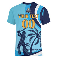 Custom Noakhali Cricket Express Women V-Neck T-Shirt Speed Power Victory - Wonder Print Shop