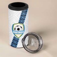 Custom Guatemala Football 4 in 1 Can Cooler Tumbler La Azul y Blanco Come On