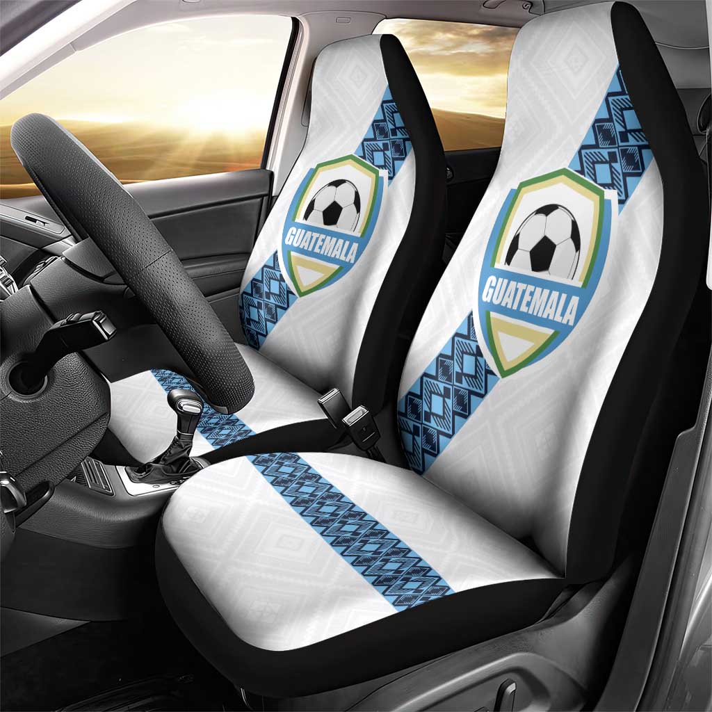Guatemala Football Car Seat Cover La Azul y Blanco Come On