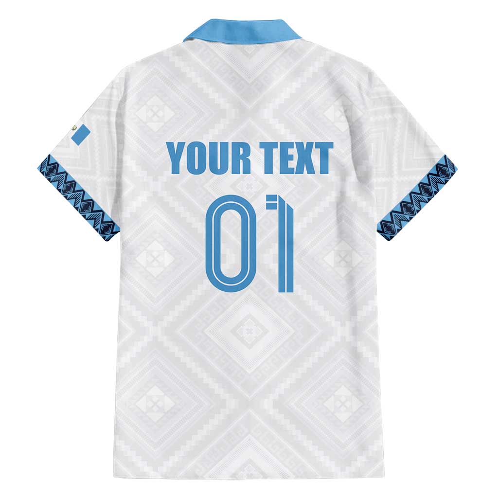 Custom Guatemala Football Family Matching Summer Maxi Dress and Hawaiian Shirt La Azul y Blanco Come On