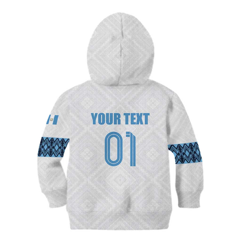 Custom Guatemala Football Kid Hoodie La Azul y Blanco Come On