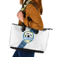 Guatemala Football Leather Tote Bag La Azul y Blanco Come On